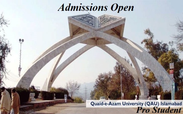 Admissions 2015 in Quaid-e-Azam University Islamabad
